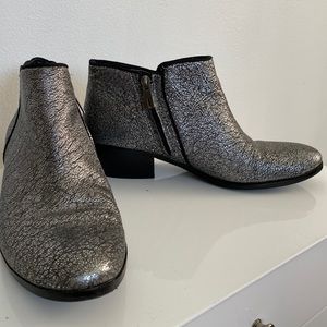 Sam Edelman Silver Petty Boots